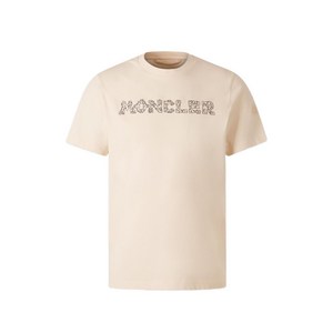 몽클레르 그래픽 라운드 넥 티셔츠, 베이지계열, Standard XL(KR 104-185)
