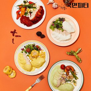 [국민피티] 국민 닭가슴살 소스에 반하닭 4종 대용량 세트(옥수수/트러플크림/불닭/와사비마요), 12개, 불닭
