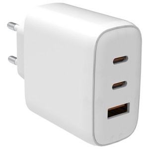 [낭만스토어] 65W 초고속 PD 3포트 충전기 - 노트북 맥북 아이폰 갤럭시 동시 충전 가능 가성비 멀티 어댑터 (USB-C 2포트 + USB-A 1포트)