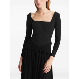 토리 버치 긴소매 미디 드레스, 블랙계열, US 4(KR S/M)