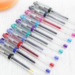 동아 동아 파인테크 캡 0.25 0.3 중성펜 잉크펜 1개, 0.4mm 1개, 적색(13)