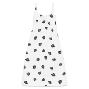 마르니 로즈 프린트 미디 드레스