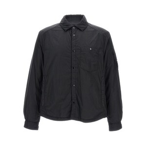 C.P.컴퍼니 버튼 포켓 오버셔츠, 블랙계열, Standard XL