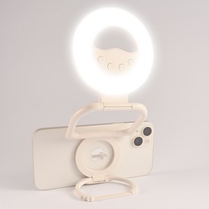 Nolirva 2in1 휴대폰조명 맥세이프 마그네틱 링라이트 LED 셀카 촬영 조명등 360도 회전 스탠드 갤럭시Z폴드 호환