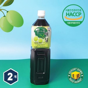 참다음 매실, 1.5L, 2개