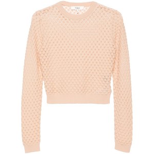 끌로에 크롭 포인텔 니트 스웨터