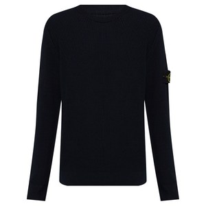 스톤 아일랜드 컴퍼스 모티프 울 스웨터, 블루계열, Standard XXL(KR 110)