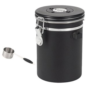 SHUNFA 304 스테인리스 커피 원두 밀폐용기 1.8L