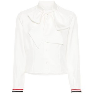 톰 브라운 RWB 스트라이프 실크 셔츠, 화이트계열, Italy 42(KR 66)