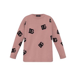 돌체앤가바나 DNA 로고 인타르시아 스웨터, 핑크계열+블랙계열, Standard S(KR 55)