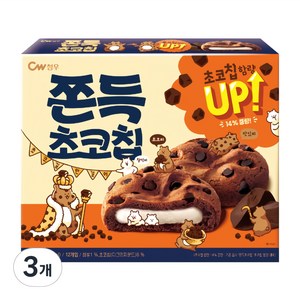 청우식품 쫀득초코칩, 240g, 3개