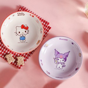 Keyiyijia 산리오 패밀리 시리즈 접시 2개입 KP004