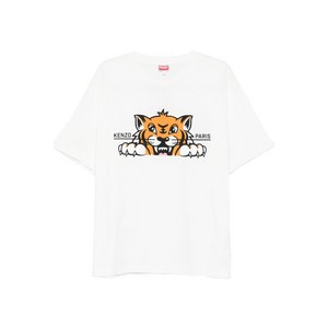 겐조 해피 타이거 코튼 티셔츠
