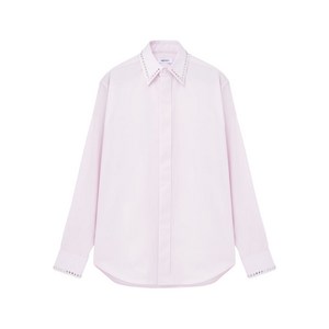 알렉산더맥퀸 장식 칼라 코튼 셔츠, 핑크계열, Collar (in) 15 3/4(KR 40)