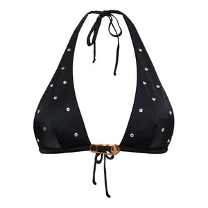 베르사체 크리스털 장식 비키니 탑