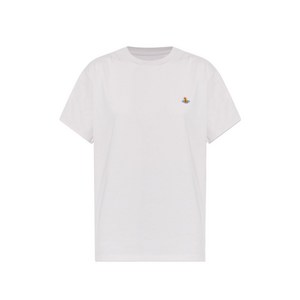 비비안웨스트우드 자수 티셔츠, 베이지계열, XS(KR 90)