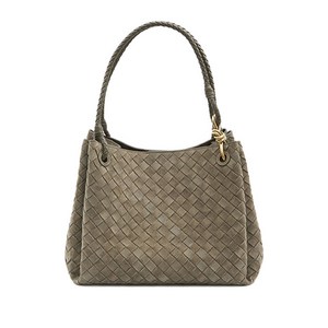 보테가 베네타 라지 인트레치아토 매듭 디테일 숄더 백