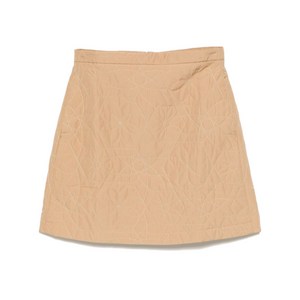 메종키츠네 퀼팅 미니 스커트, 베이지계열, IT 40(KR 44)