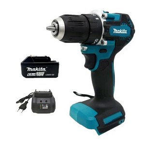 Makita DDF487 18V 스크루 드라이버 브러시리스 전기 드릴 임팩트 드릴 장식 팀 전동 공구 Makita 18V 배터리, 2) EU - 1 battery 1 charger, 1개