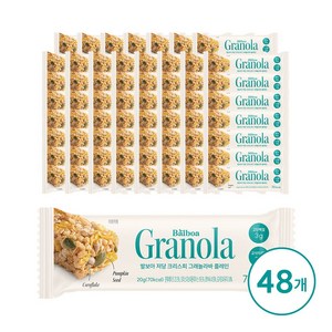 발보아 저당 그래놀라바 크리스피, 20g, 48개