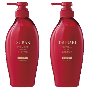 츠바키 프리미엄 모이스트 & 리페어 샴푸, 450ml, 2개