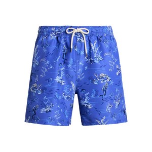 폴로랄프로렌 그래픽 프린트 스윔 쇼츠, 블루계열+화이트계열, Standard S(KR 71-76)