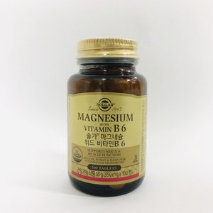솔가 마그네슘 위드 비타민 B6, 100정, 2개