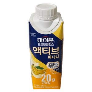 하이뮨 프로틴 밸런스 액티브 바나나 ZERO, 250ml, 18개
