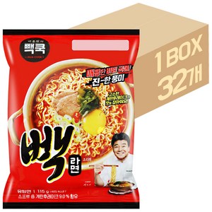 백쿡 빽라면 115g, 32개