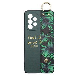 신서엔코 갤럭시A53케이스 A53 5G A536 Galaxy Phone Case SCS-1533 일러스트 핸드 스트랩 휴대폰 케이스