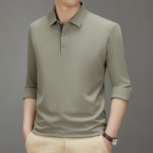 Luspirez 중년남성 비스코스 긴팔 카라티셔츠 골프웨어