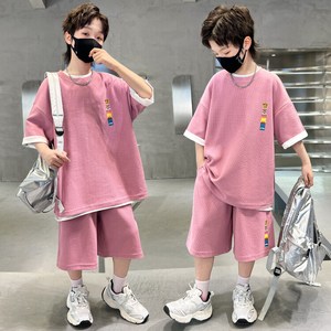비비키드 남아 여름 상하의 세트 초중생 운동복 캐쥬얼 주니어 상의 하의 초등생 반팔티 반바지 의류