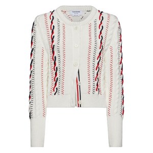 톰 브라운 케이블 니트 버튼 가디건, 화이트계열, Italy 36(KR 33)