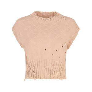 마르니 텍스처 니트 크롭 탑, 베이지계열, Italy 42(KR 55-66)