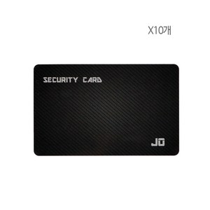 [10개] 게이트맨 삼성 직방 코콤 코맥스 밀레 호환 카드키 전자키 터치키 신용카드형, JO신용카드형 카드키 블랙 [10개]