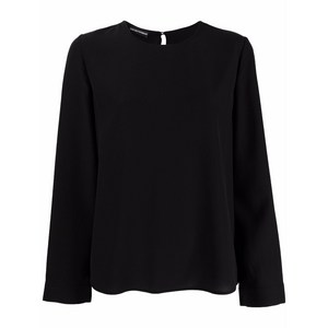 엠포리오아르마니 긴소매 실크 탑