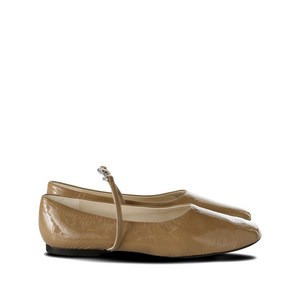 토리 버치 레더 발레리나 플랫, US 5.5(KR 225), 베이지계열