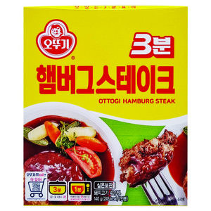 오뚜기3분 햄버그 스테이크, 140g, 4개