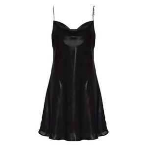 디젤 D민텔 체인 스트랩 미니 드레스, 블랙계열, Italy 40(KR 55)