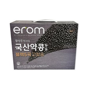 이롬 이롬 국산 약콩 두유 190ml (24팩) 블랙5곡 고칼슘, 24개