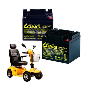 케어라인 롱 배터리 12V 50Ah (2개/세트) 나드리 나래 전동휠체어 노인전동차 전동스쿠터, 12V 50Ah (2개/1세트)