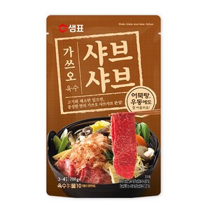 샘표 가쓰오 샤브샤브 육수 3~4인분, 200g, 1개