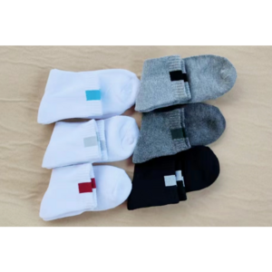 남녀공용 도톰한 이중바닥 쿠션 발목 원포인트 중목양말 10켤레