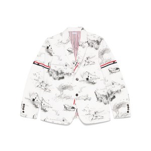 톰 브라운 일러스트 프린트 블레이저, 화이트계열, Numeric 2(KR 100)