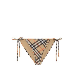 버버리 체크 패턴 비키니 브리프, 베이지계열, Mid standard M