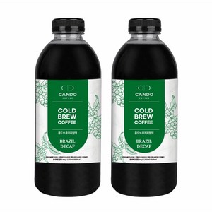 캔두커피 콜드브루 원액 + 디카페인 콜드브루 브라질, 1개입, 1L, 2개