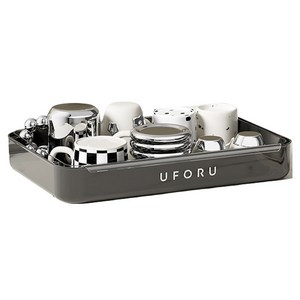 유포유 X 엠토이 물빠짐 컵 수납 정리선반, 블랙, 33x22.5x4...., 1개