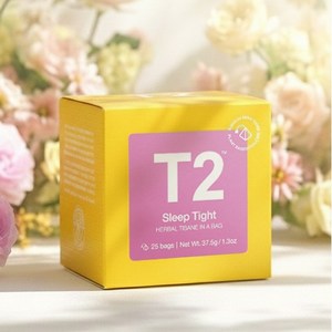 T2 슬립타이트 티백, 25개입, 40g, 1박스