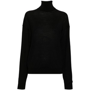 생로랑 하이 넥 울 스웨터, 블랙계열, Standard L(KR 77)