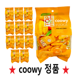 [국내배송] 탑젤리 베트남 망고 젤리 탑 프루트 다낭한시장 COOWY, 320g, 11개